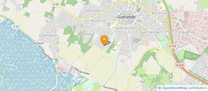 localisation de l'entreprise EURL CHRISTOPHE BIGOT à GUERANDE