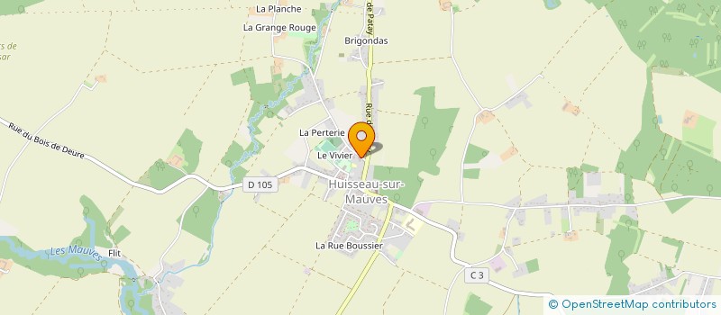 localisation de l'entreprise EURL CHRISTOPHE DEFARGES à HUISSEAU-SUR-MAUVES