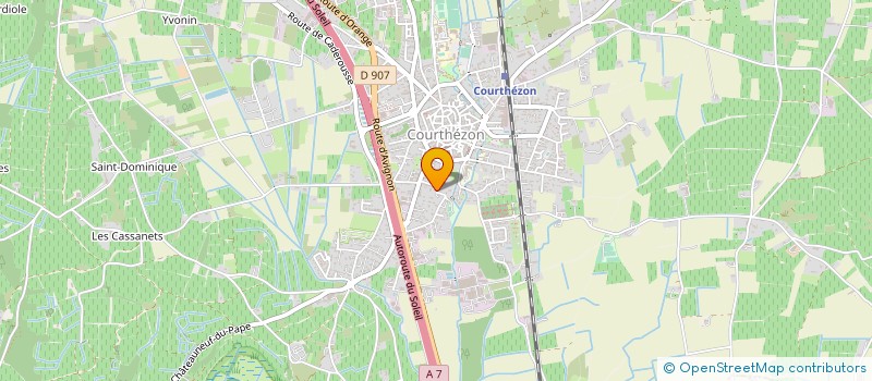 localisation de l'entreprise EURL CHRISTOPHE ET AIME SABON  COURTHEZON