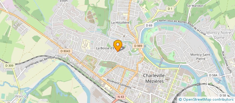 localisation de l'entreprise EURL CHRISTOPHE GOSSET à CHARLEVILLE-MEZIERES