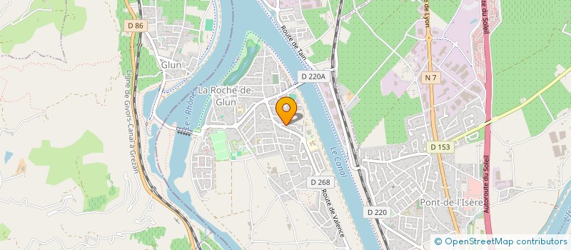 localisation de l'entreprise EURL CHRISTOPHE MONDON  LA ROCHE-DE-GLUN