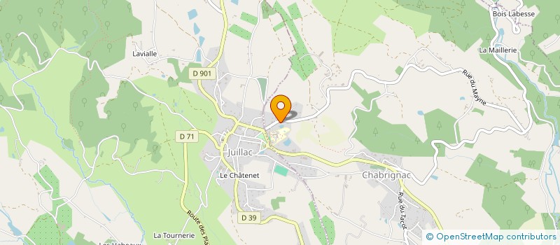 localisation de l'entreprise EURL CHRISTOPHE VIVALDA à CHABRIGNAC