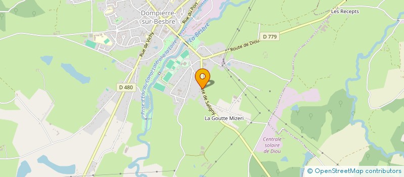 localisation de l'entreprise EURL CHRISTOPHER MARCEL à DOMPIERRE-SUR-BESBRE