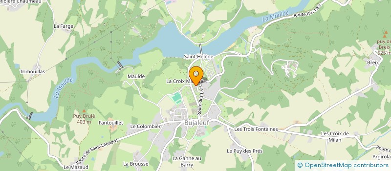 localisation de l'entreprise EURL CHROM.ART'TECH  BUJALEUF