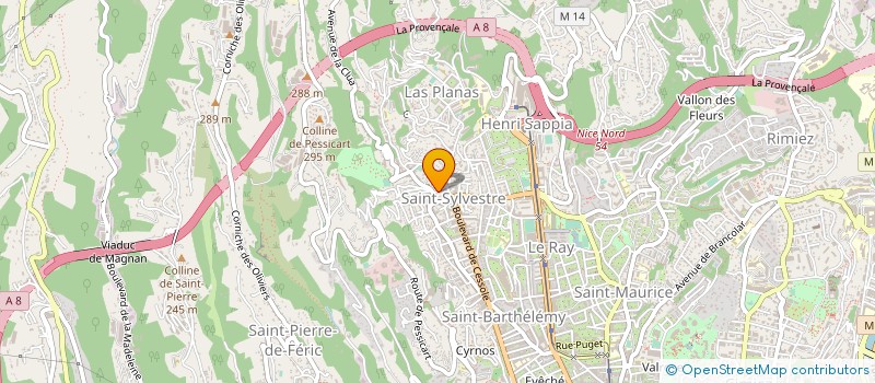 localisation de l'entreprise EURL CHRONO - PACK à NICE