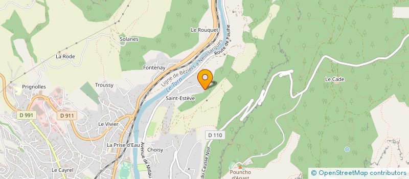 localisation de l'entreprise EURL CIBLE BERTAUX  MILLAU