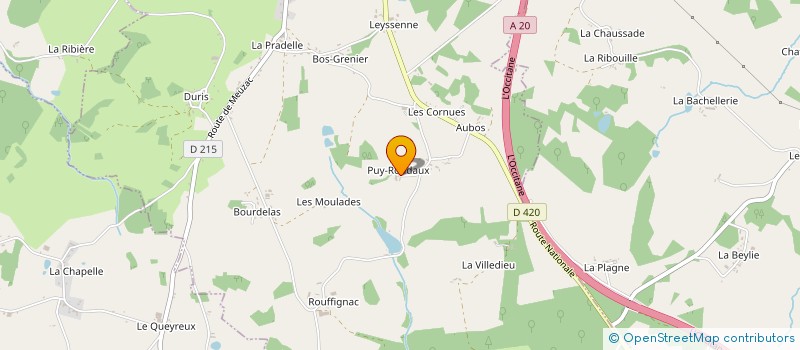 localisation de l'entreprise EURL CIBOT CHAUFFAGE à MAGNAC-BOURG