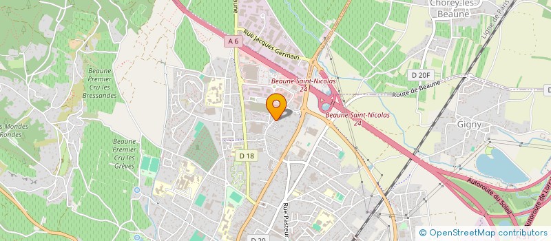 localisation de l'entreprise EURL CIENNE à BEAUNE