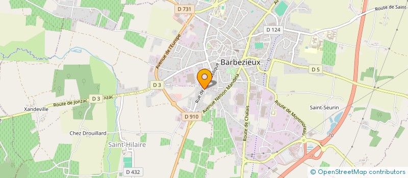 localisation de l'entreprise EURL CIREBIREDE à BARBEZIEUX-SAINT-HILAIRE