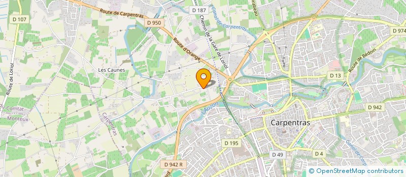 localisation de l'entreprise EURL CLAUDE BLANC  CARPENTRAS