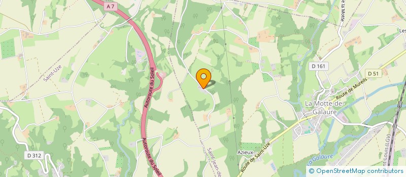 localisation de l'entreprise EURL CLAUDE GRENIER  SAINT-JEAN-DE-GALAURE