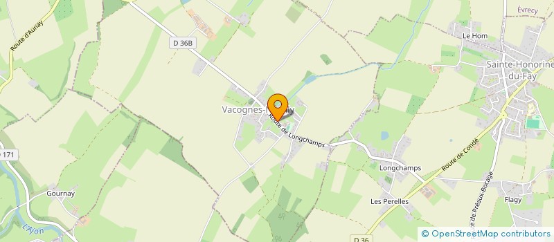 localisation de l'entreprise EURL CLAUDE LEREBOURG  SAINTE-HONORINE-DU-FAY