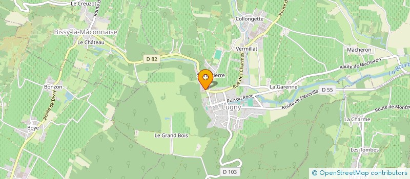 localisation de l'entreprise EURL CLAUDE MOMMESSIN  LA SALLE