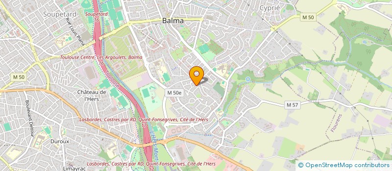 localisation de l'entreprise EURL CLAUSTRE  BALMA