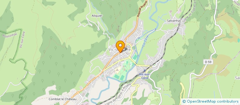 localisation de l'entreprise EURL CLAVERAS à VIC-SUR-CERE