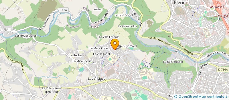 localisation de l'entreprise EURL CLEAN'OR à SAINT-BRIEUC
