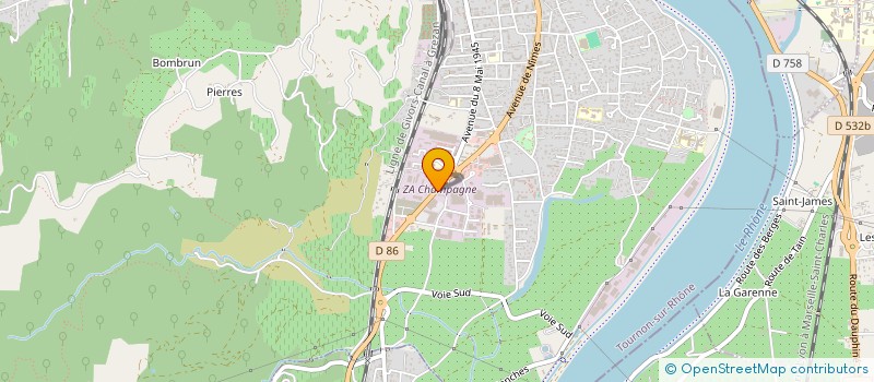 localisation de l'entreprise EURL CLEGOMYJE à TOURNON-SUR-RHONE