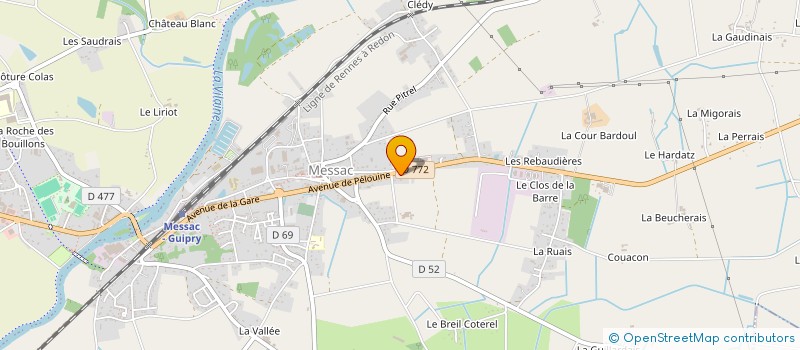 localisation de l'entreprise EURL CLEMENT BLANCHARD  GUIPRY-MESSAC