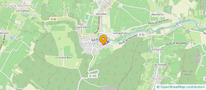 localisation de l'entreprise EURL CLEMENT GREZAUD à LUGNY