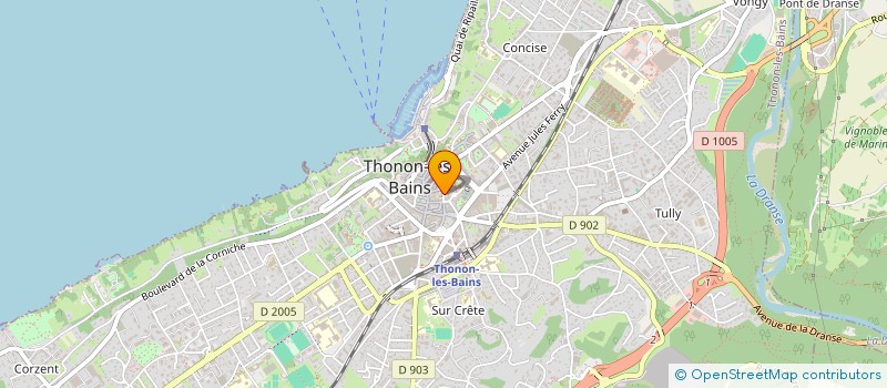 localisation de l'entreprise EURL CLG à THONON-LES-BAINS