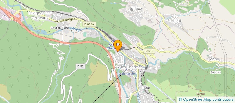 localisation de l'entreprise EURL CLOSSON à AX-LES-THERMES