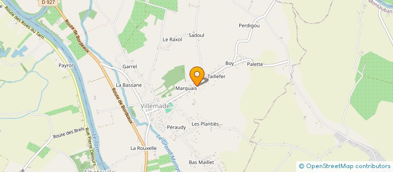localisation de l'entreprise EURL CM2 à VILLEMADE