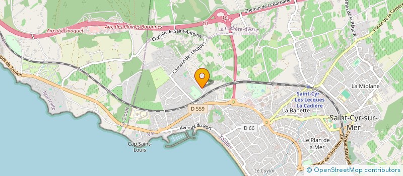 localisation de l'entreprise EURL CO-EVENTS CONSULTING à SAINT-CYR-SUR-MER