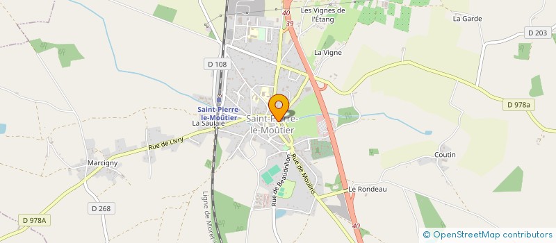 localisation de l'entreprise EURL COIFF'HOMMES ET DAMES à SAINT-PIERRE-LE-MOUTIER