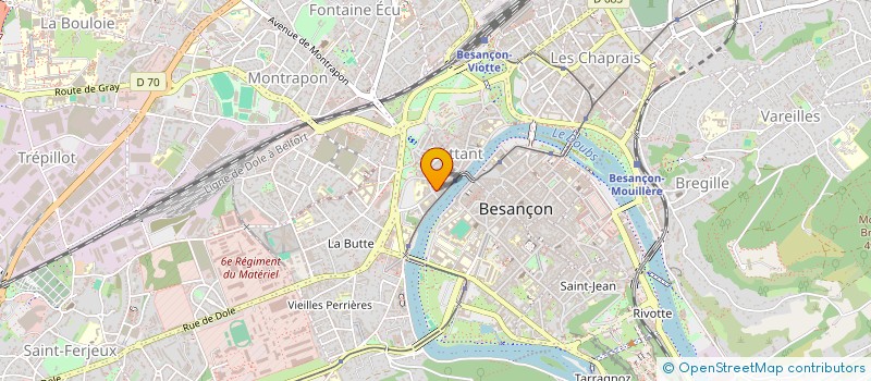 localisation de l'entreprise EURL COIFFURE HAMIDI à BESANCON