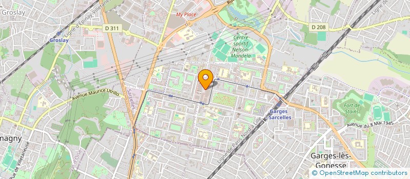 localisation de l'entreprise EURL COIFFURE NAIMA à SARCELLES