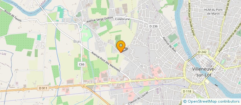 localisation de l'entreprise EURL COIFFURE PELTIER à BIAS