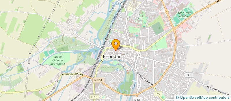 localisation de l'entreprise EURL COIFFURE SANDRINE à ISSOUDUN