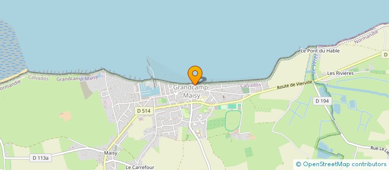 localisation de l'entreprise EURL COISEL  GRANDCAMP-MAISY