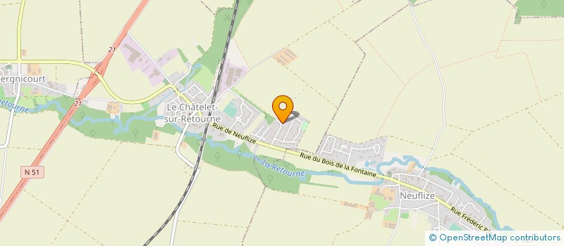 localisation de l'entreprise EURL COLIS ARDENNES à LE CHATELET-SUR-RETOURNE