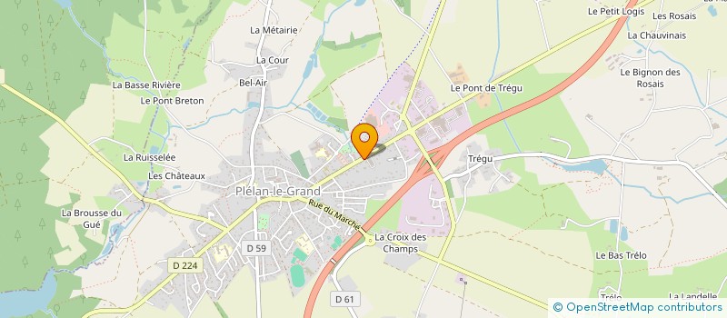 localisation de l'entreprise EURL COLLIN  PLELAN-LE-GRAND