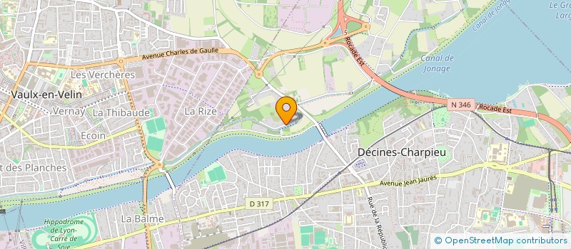 localisation de l'entreprise EURL CONCEPT MENUISERIES  DECINES-CHARPIEU