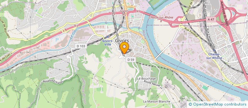 localisation de l'entreprise EURL CONNEXIUMM à GIVORS