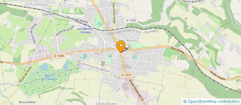 localisation de l'entreprise EURL CONTROLE AUTO EXPERT 38  LES ABRETS-EN-DAUPHINE