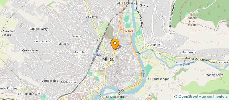 localisation de l'entreprise EURL COPIE-SHIRT à MILLAU