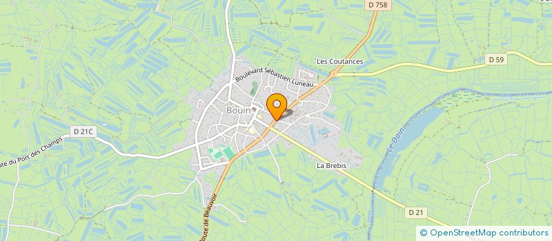 localisation de l'entreprise EURL CORALIE MOREAU à BOUIN