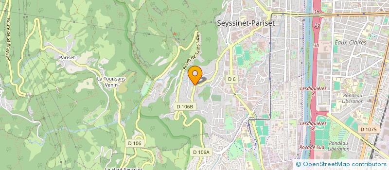 localisation de l'entreprise EURL CORDAGE  SEYSSINET-PARISET