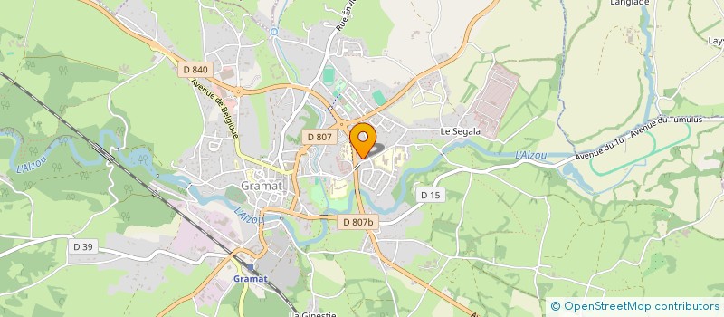 localisation de l'entreprise EURL CORNEA à GRAMAT