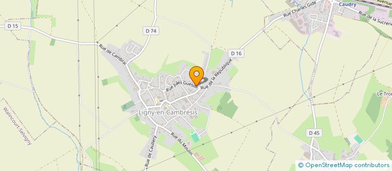 localisation de l'entreprise EURL CORNELYSTYL à LIGNY-EN-CAMBRESIS