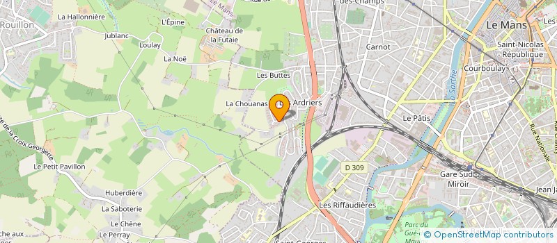 localisation de l'entreprise EURL CORREIA JOAQUIM  LE MANS