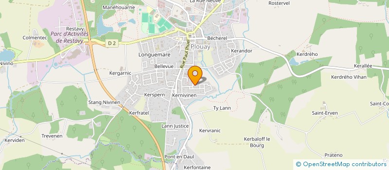 localisation de l'entreprise EURL COTE CHARME à PLOUAY
