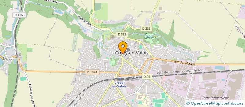 localisation de l'entreprise EURL COTE PIEDS à CREPY-EN-VALOIS