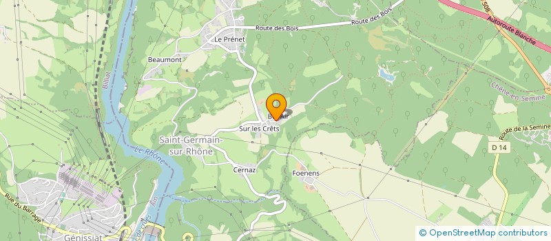 localisation de l'entreprise EURL COTTIN  SEYSSEL