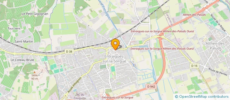 localisation de l'entreprise EURL COULAIS à ENTRAIGUES-SUR-LA-SORGUE
