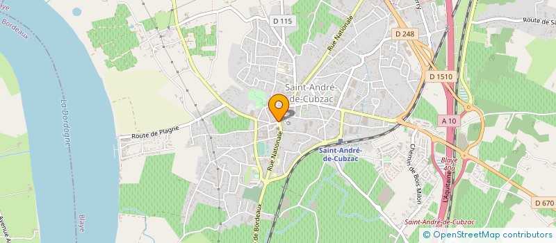 localisation de l'entreprise EURL COULONGEAT à SAINT-ANDRE-DE-CUBZAC