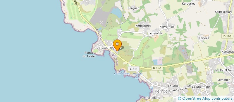 localisation de l'entreprise EURL COUREGANT PEINTURE à PLOEMEUR